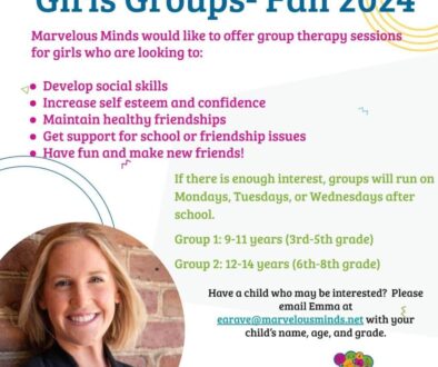 Girls Social Skills Group for Fall 2024